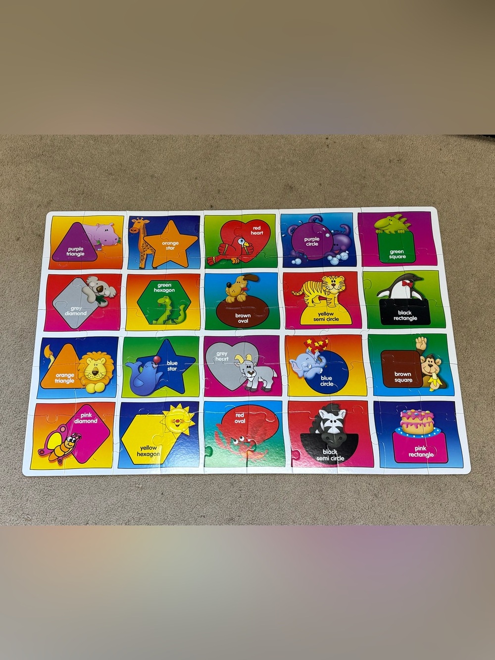 Colors and Shapes Floor Puzzle